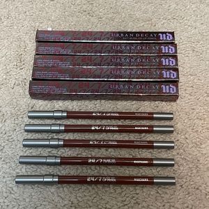 5 x UD Urban Decay 24/7 Glide-On Lip Pencil Lipliner color = Nighthawk NWOB